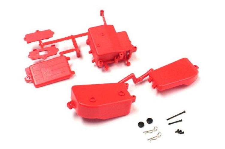 Kyosho IFF001KRB Battery & Receiver Box Set (F-Red/MP10/MP9) - PowerHobby