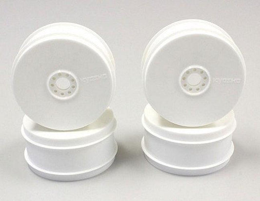 Kyosho IFH006W 1/8 Off-Road Dish Buggy Wheels (4) (White) MP9 TKI4 - PowerHobby