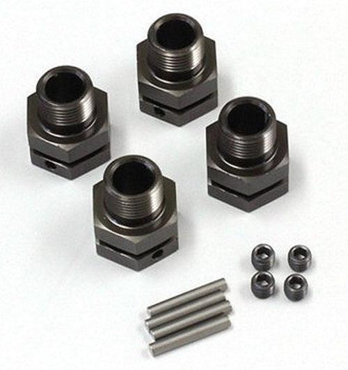 Kyosho IFW327GM Wheel Hub (M/Gunmetal/4pieces) Inferno ST-R - PowerHobby