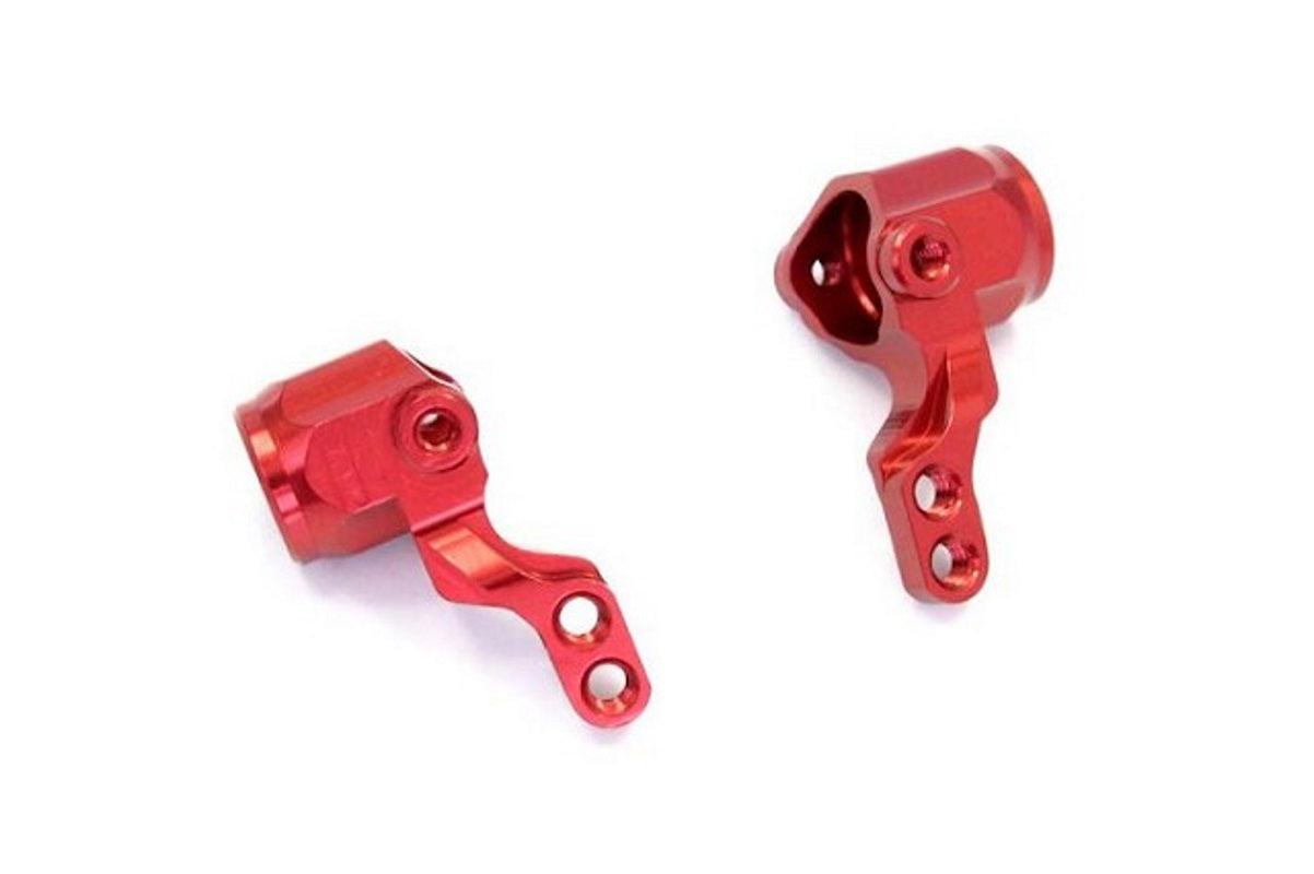 Kyosho MBW017RB Aluminum Knuckle Set (Red) Mini-Z Buggy - PowerHobby