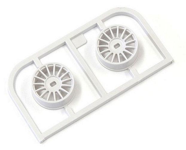 Kyosho MDH100W-N0 Multi Wheel N/Offset 0 (White/ 2pieces) Mini-Z Awd - PowerHobby