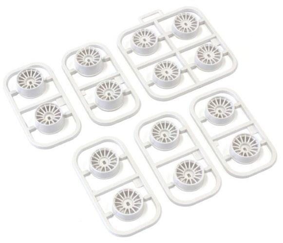 Kyosho MDH100W Multi Offset Wheel Set (White/Awd/14pieces) - PowerHobby