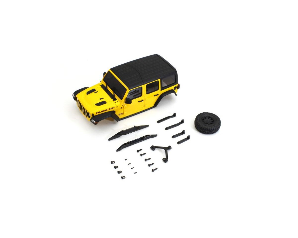 Kyosho MXB01Y Jeep Wrangler Rubicon Mini-Z 4X4 Body Yellow - PowerHobby