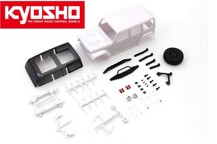 Kyosho MXN01 JEEP WRANGLER RUBBICON White Body Set - PowerHobby