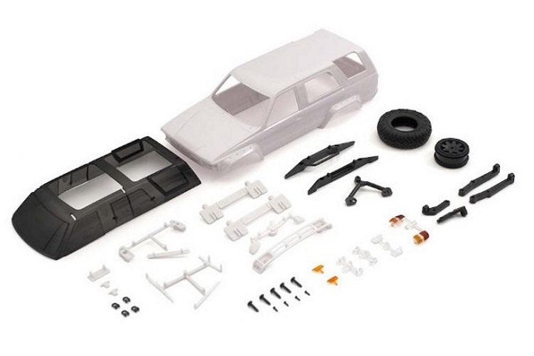 Kyosho MXN02 Toyota 4Runner White Unpainted Body Set Mini-Z - PowerHobby