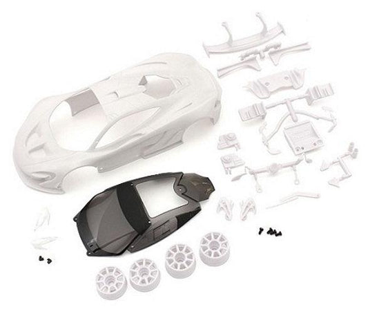 Kyosho McLaren P1 GTR Unpainted White Body Set (w/Wheel) For Mini-Z With Wheel - PowerHobby