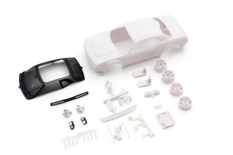 Kyosho MZN203 DODGE CHALLENGER SRT White Body Set w/Wheels (AWD) - PowerHobby