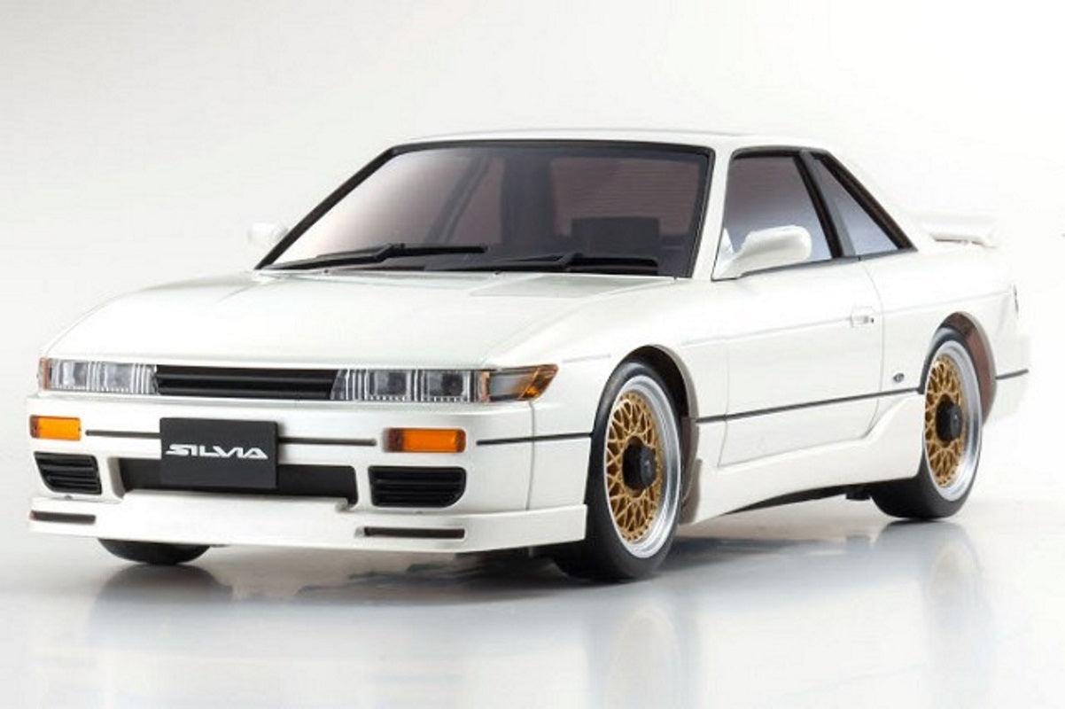 Kyosho ASC MA-020 Nissan Silvia K's (S13) w Aero Kit Pearl White MINI-Z Body - PowerHobby