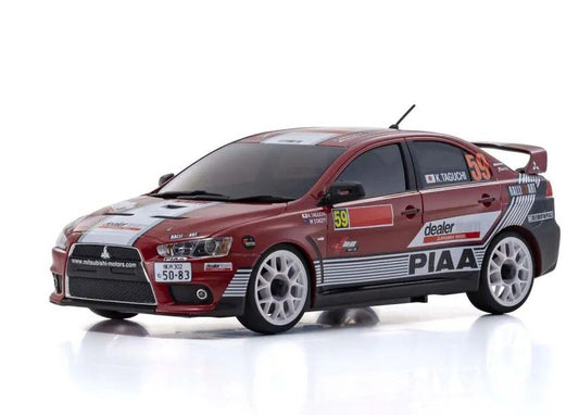 Kyosho MZP462M ASC MA020 Mitsubishi Lancer Evolution X Mitsubishi Dealer Tteam Body - PowerHobby