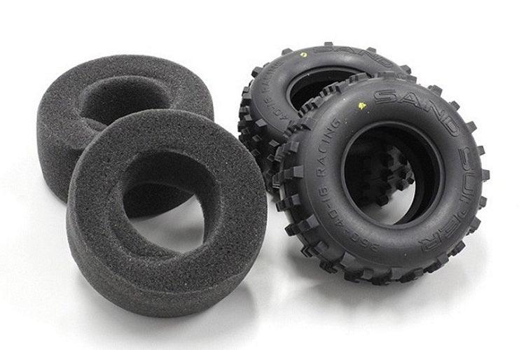 Kyosho SCT002MB Rear Tires (Medium /2Pieces w/Inner) Scorpion 2014 - PowerHobby