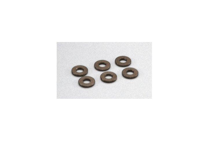 Kyosho W0145GM 3x7x1mm Aluminum Collar Washer (6) Ultima RB5 RB6 SC Lazer ZX-5 - PowerHobby