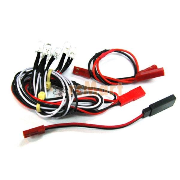 Yeah Racing Ultra Bright F/R LED Light Kit for 1/10 EP & GP (WT) w Light Holders - PowerHobby