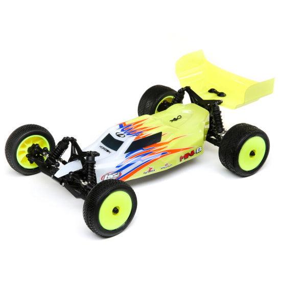 Losi LOS01016T3 1/16 Mini-B Brushed RTR 2WD Buggy Yellow - PowerHobby