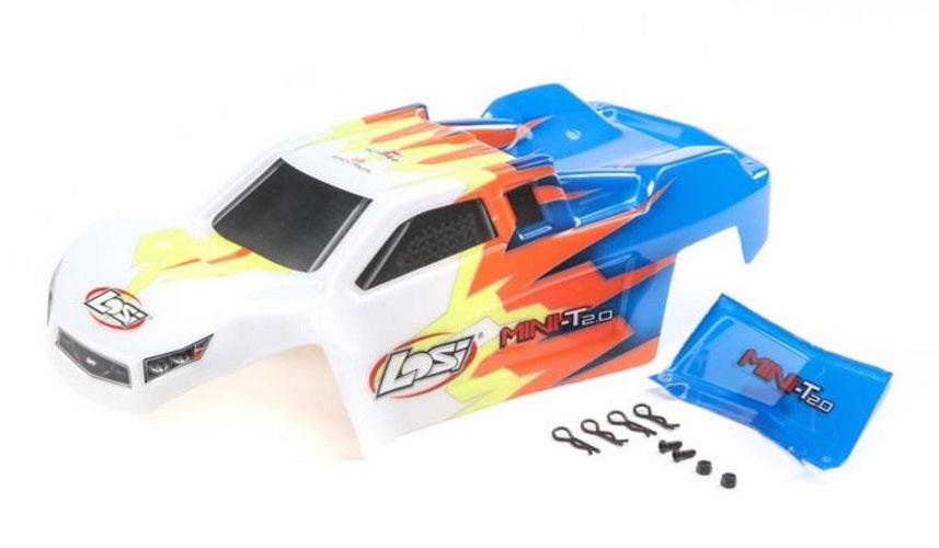 Losi Racing LOS210014 Painted Body Blue/White Mini-T 2.0 - PowerHobby