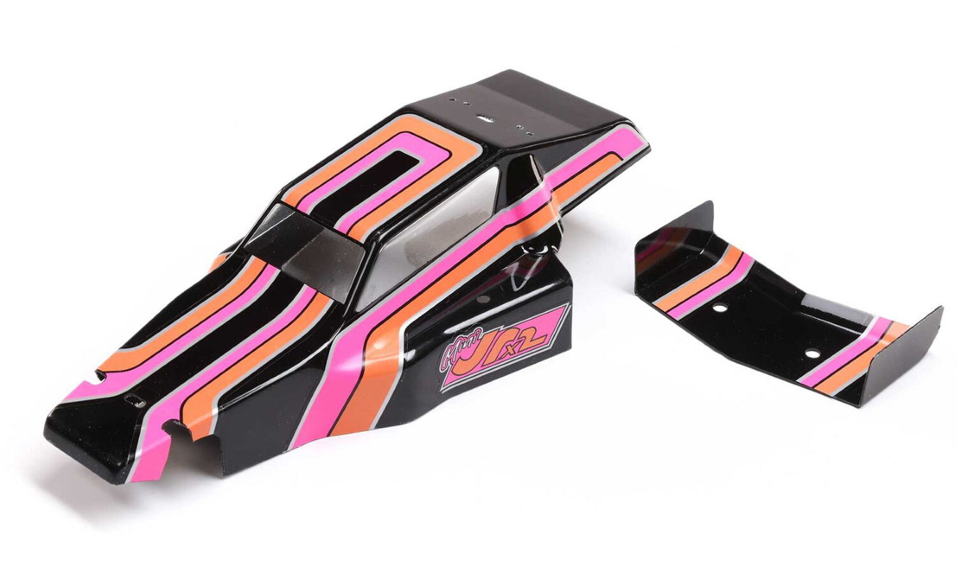 Losi LOS210027 Body & Wing Black Mini JRX2 - PowerHobby