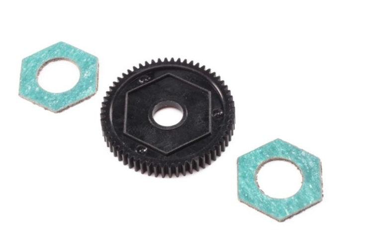 Losi Racing LOS212016 Spur Gear w/Slipper Pads 60T 0.5M Mini-T 2.0 - PowerHobby