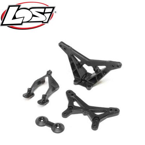 Losi LOS214012 Front / Rear Shock Tower Wing Stay Mini-B - PowerHobby