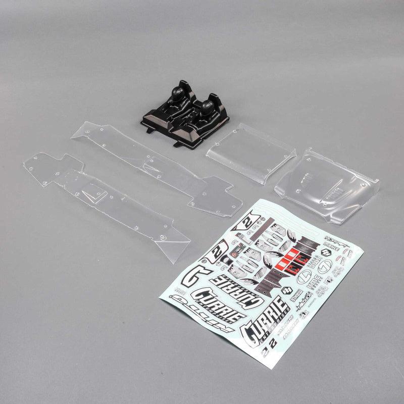 Losi LOS230100 Body/Driver Set Clear Hammer Rey - PowerHobby