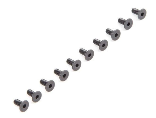 Losi LOS235008 Flat Head Screws M2.5 x 5mm (10) Baja Rey 8ight-X - PowerHobby