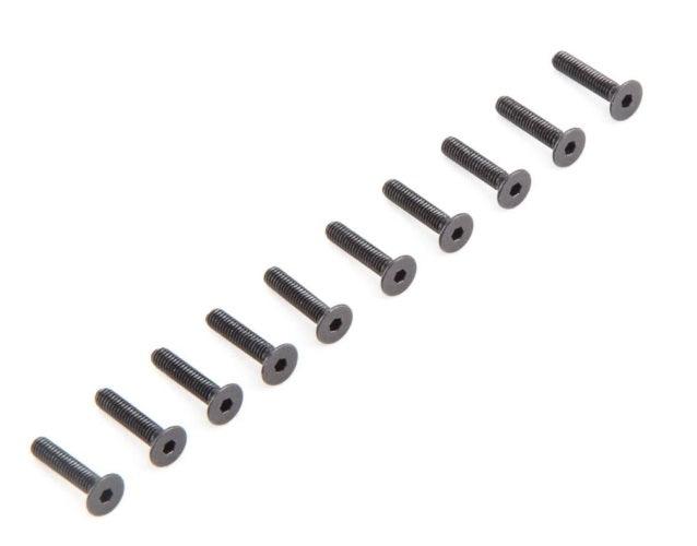 Losi LOS235010 Flat Head Screws M2.5 x 12mm (10) Baja Rey - PowerHobby