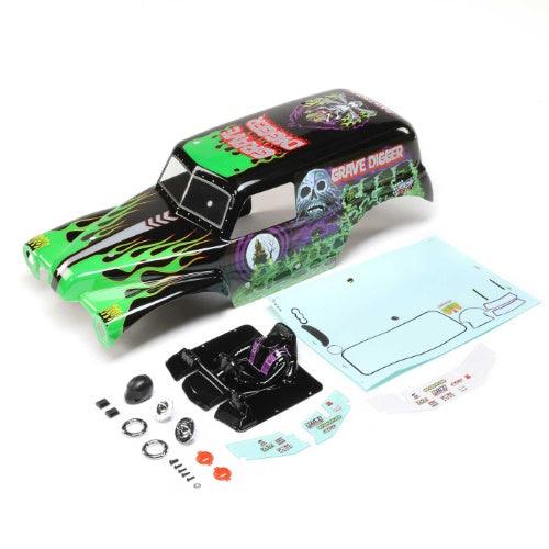 Losi LOS240013 Body Set Painted Grave Digger LMT - PowerHobby