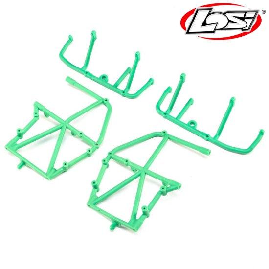 Losi LOS241039 Side Cage and Lower Bar Green LMT - PowerHobby