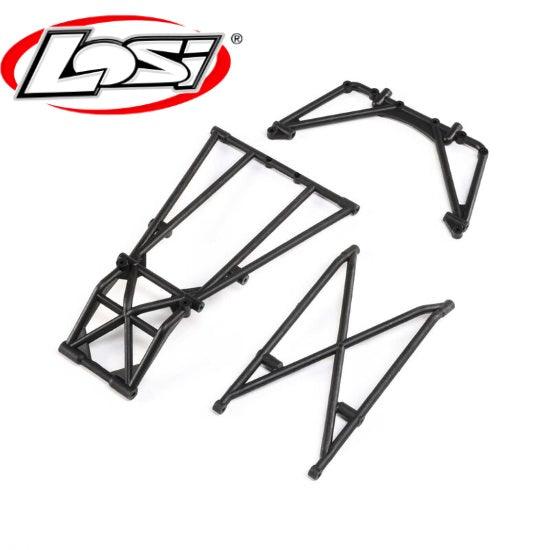 Losi LOS241044 Rear Cage and Hoop Bars Black LMT - PowerHobby