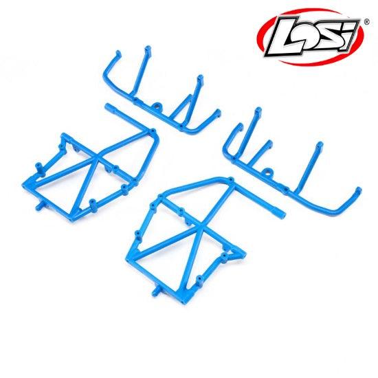 Losi LOS241047 Side Cage and Lower Bar Blue LMT - PowerHobby