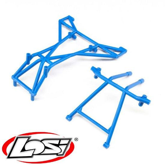 Losi LOS241048 Top and Upper Cage Bars Blue LMT - PowerHobby