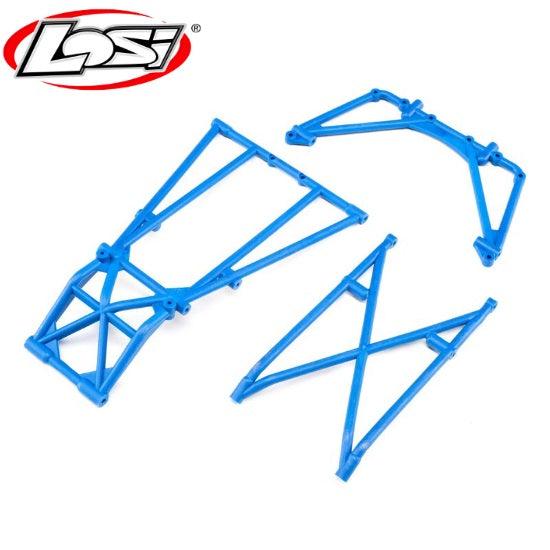 Losi LOS241049 Rear Cage and Hoop Bars Blue LMT - PowerHobby