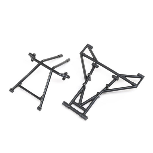 Losi LOS241055 Front & Upper Cage Bars Black LMT Mega - PowerHobby