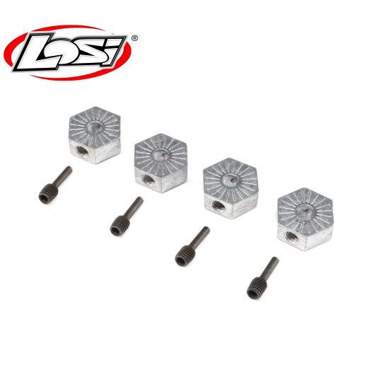 Losi LOS242053 17mm Hex Adapter w/screwpin (4) LMT - PowerHobby