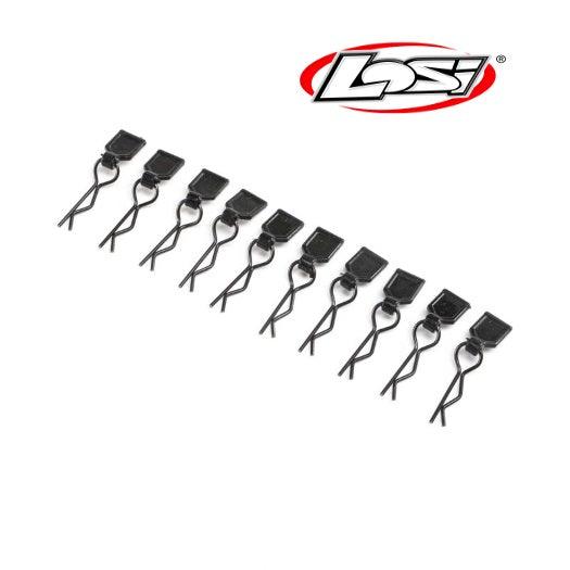 Losi LOS246003 Body Clips Black Small (10) LMT - PowerHobby