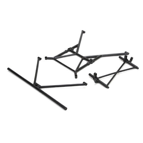 Losi LOS251005 X-Brace, Rear Cage Mount & Rear Upright Support: 1/5 Mini WRC - PowerHobby