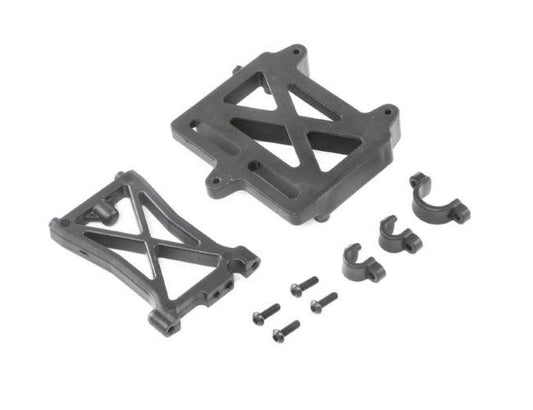 Losi LOS252060 ESC / Electronic Speed Control Mount Plate Standoff & Clamps - PowerHobby