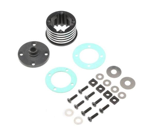 Losi LOS252066 Diff / Differential Housing Set Aluminum (1) Desert Buggy XL-E - PowerHobby