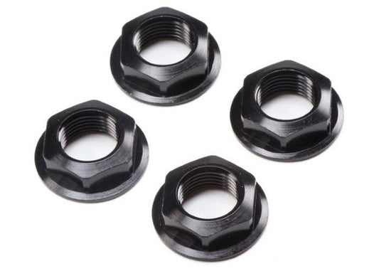 Losi Racing LOS252112 17mm Flanged Wheel Nut Black (4) Super Rock Rey - PowerHobby