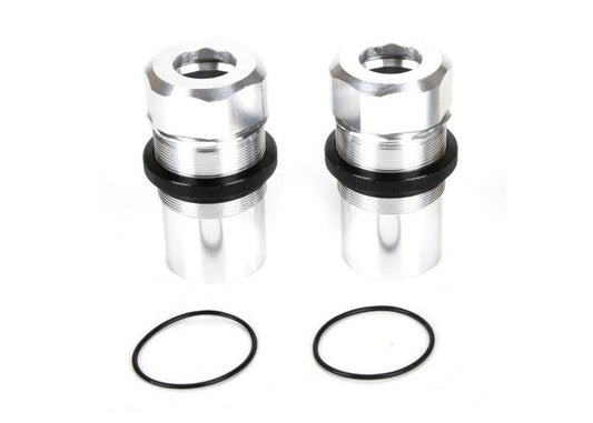 Losi LOS253019 F/R Aluminum Silver Shock Body Cap Set (2) MTXL - PowerHobby