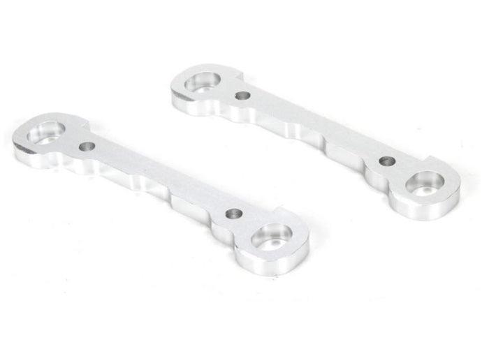 Losi LOS254030 Aluminum Silver Front Hinge Pin Brace Set (2) MTXL - PowerHobby