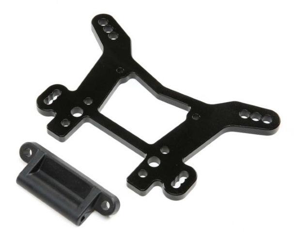 Losi Racing LOS254064 Shock Tower Rear Aluminum Black Desert Buggy XL-E 2.0 - PowerHobby