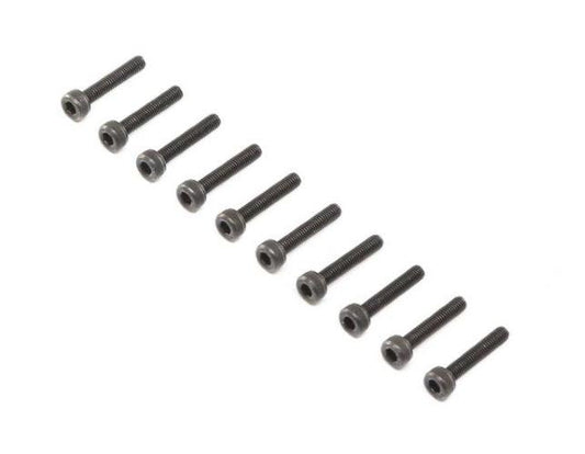 Losi LOS255009 Cap Head Screws Steel Black Oxide M3 x 16mm 1/6 Super Baja Rey - PowerHobby