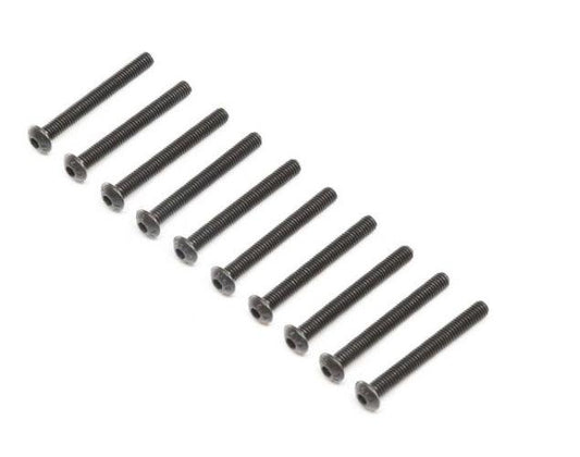 Losi LOS255012 Button Head Screws Steel Black Oxide M4 x 35mm Super Baja Rey - PowerHobby