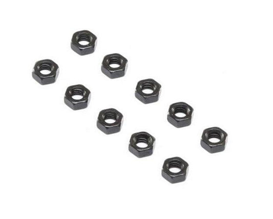 Losi Racing LOS255024 Flat Nut Steel M4 (10) 1/6 Super Baja Rey - PowerHobby