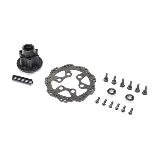 Losi LOS262013 Complete Front Hub Assembly: Promoto-MX - PowerHobby