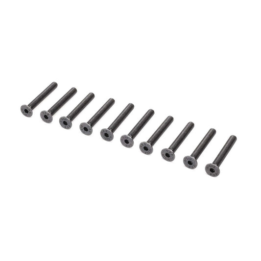 Losi LOS265002 Flat Head Screws, M4 x 30mm (10) - PowerHobby