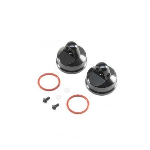 Losi LOS343000 Shock Cap Aluminum Black (2): LST/2 / 3XL-E - PowerHobby