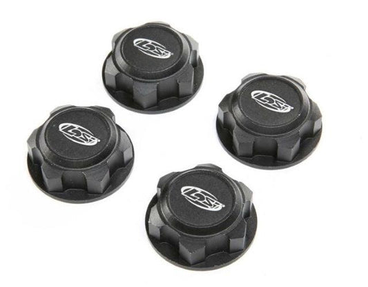 Losi Racing LOS352009 Wheel Nuts Captured Black (4) Desert Buggy XL-E 2.0 - PowerHobby