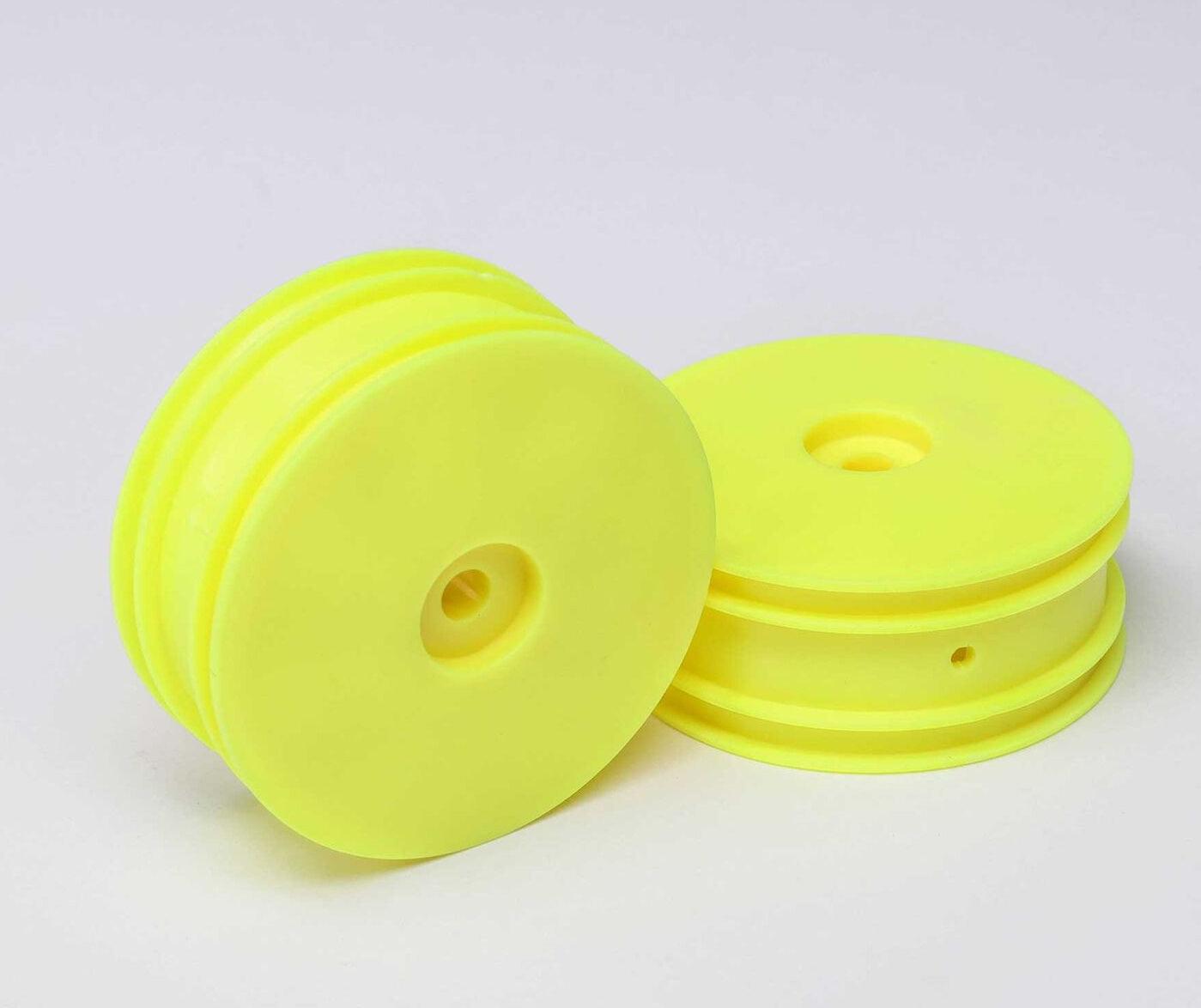 Losi LOS41027 Front Wheel Yellow (2) Mini-B - PowerHobby