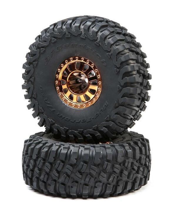 Losi LOS43028 2.2 Wheels with BFG Tire Copper Lasernut U4 - PowerHobby