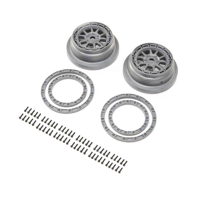 Losi LOS43029 Beadlock Wheel and Ring Set 2 SBR 2.0 - PowerHobby